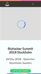 Mobile Screenshot of biohackersummit.com
